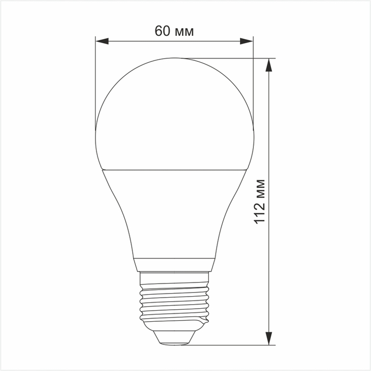 LED лампа TITANUM A60 12W E27, фото №4