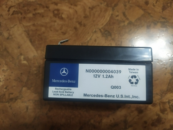 Аккумуляторы Батарея аккумуляторная Mercedes-Benz N000000004039