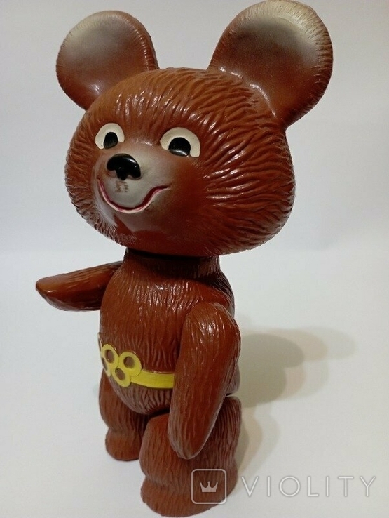 Olympic Bear Celluloid 1980 Toy Igrashka USSR, photo number 5
