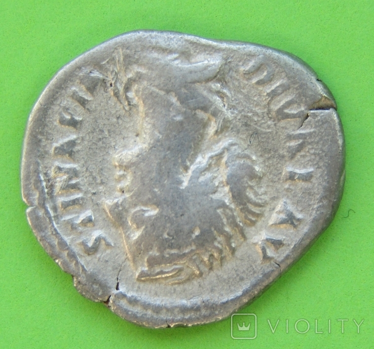 Денарій. Фаустина. Римская империя . Серебро (21р), фото №3