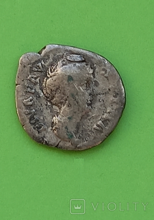 Денарій. Фаустина. Римская империя . Серебро (26р), фото №6