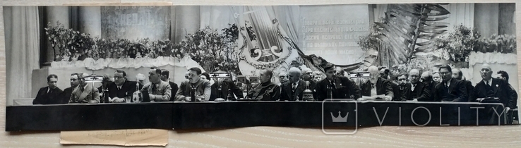 100 лет со дня смерти Пушкина 1937 Фотопанорама Ворошилов Жданов Булганин Д. Бедный, фото №2