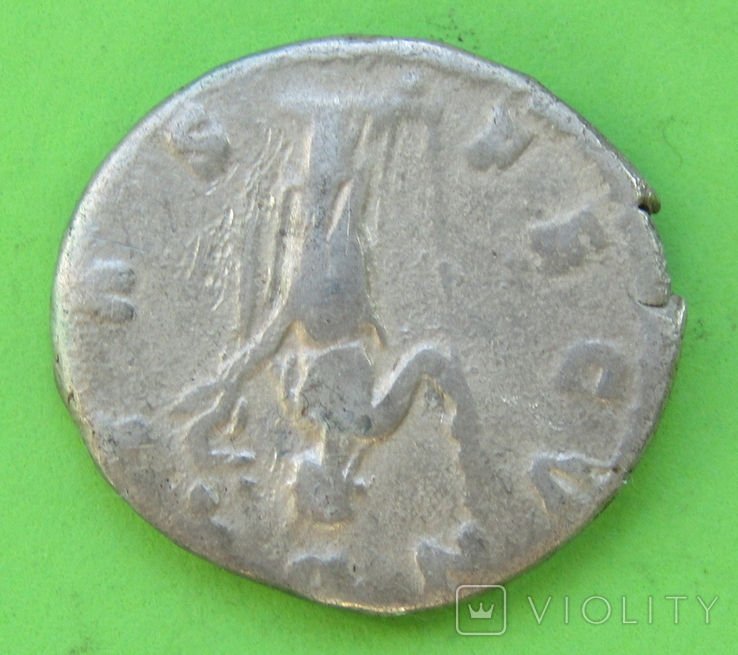 Денарій. Фаустина. Римская империя . Серебро (27р), фото №5