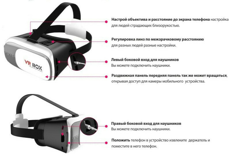 3D очки виртуальной реальности VR BOX 2.0 с пультом, фото №10