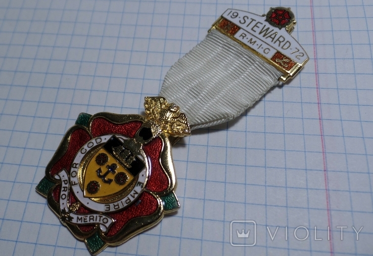 L 1972 год Масонская медаль Масонский знак Орден Масона Масон M242, фото №2
