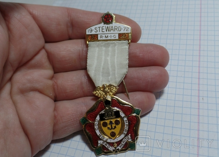 L 1972 год Масонская медаль Масонский знак Орден Масона Масон M242, фото №7