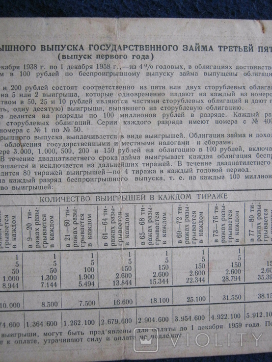 Облигация на 10 рублей 1938 года., фото №9