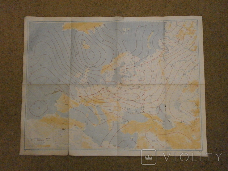 Карта погоды 1948 г., фото №2