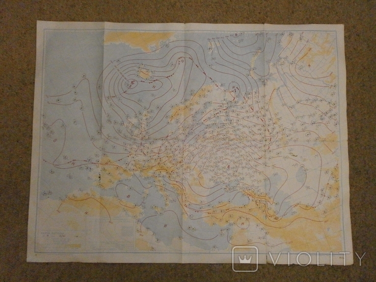 Карта погоды 1948 г., фото №7