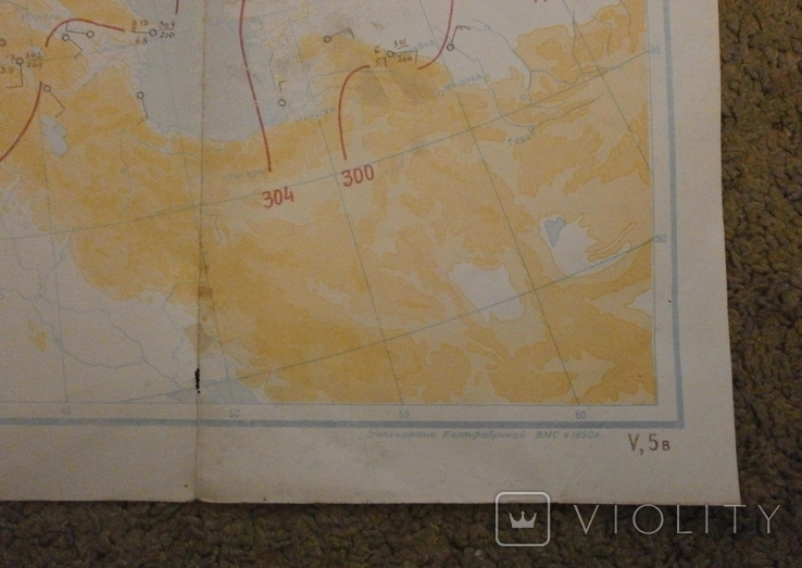 Карта погоды 1949 г., фото №5