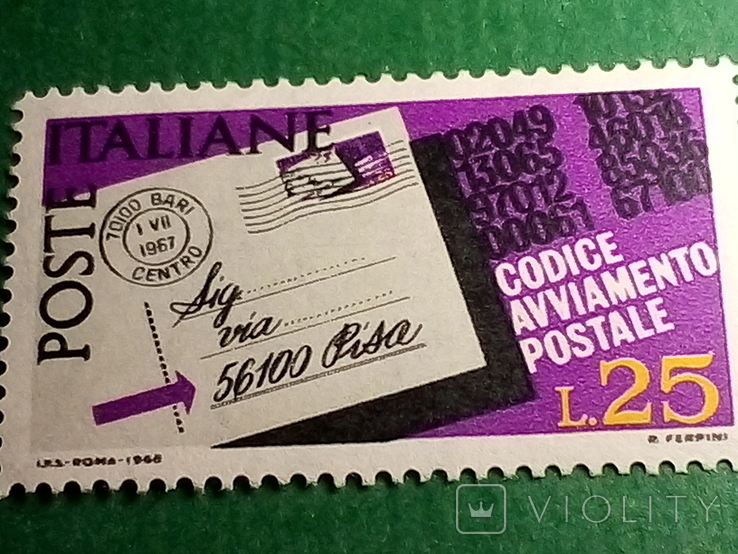 Италия почта 1965г, фото №5