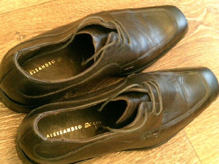 Alessandro DiRoma - фирменные кожаные туфли разм.42, фото №13