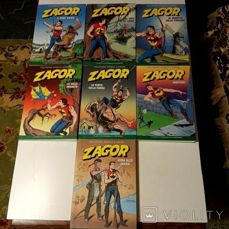 Комиксы Zagor толстые цветные 7 штук.Одним лотом. Тома., фото №4