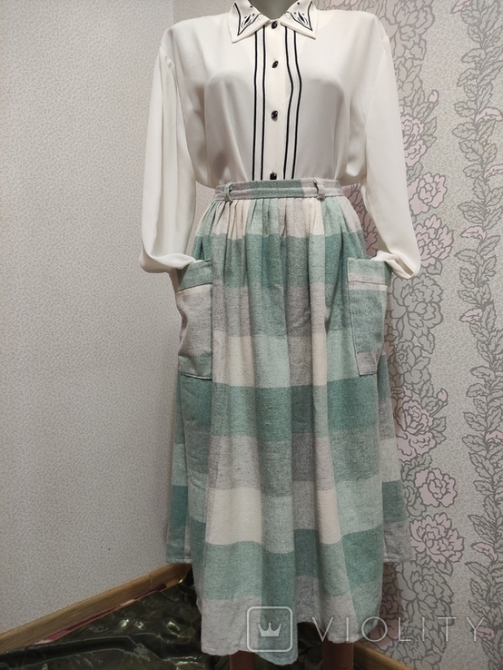 Англія vintage юбка спідниця максі шерсть, фото №6