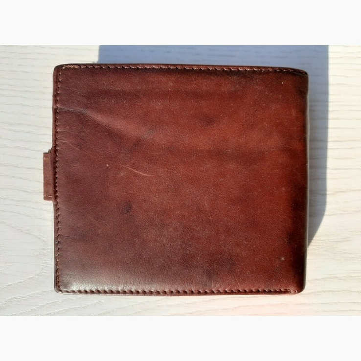 Кожаный коричневый кошелек Benzer (Индия), фото №3