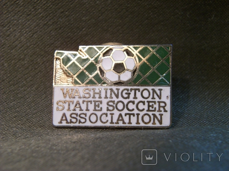 8F54 Знак футбол, футбольный клуб, ассоциация штата Вашингтон, США. Тяжелый металл, фото №4