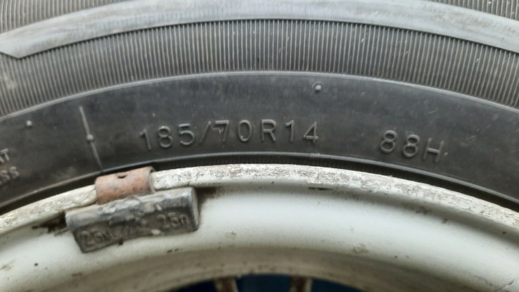 4 колеса + литые диски 185\70\R 14 лето, фото №8