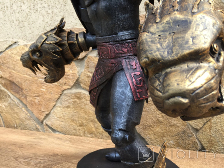 Kratos sculpture, video game, gift for gamer, photo number 7