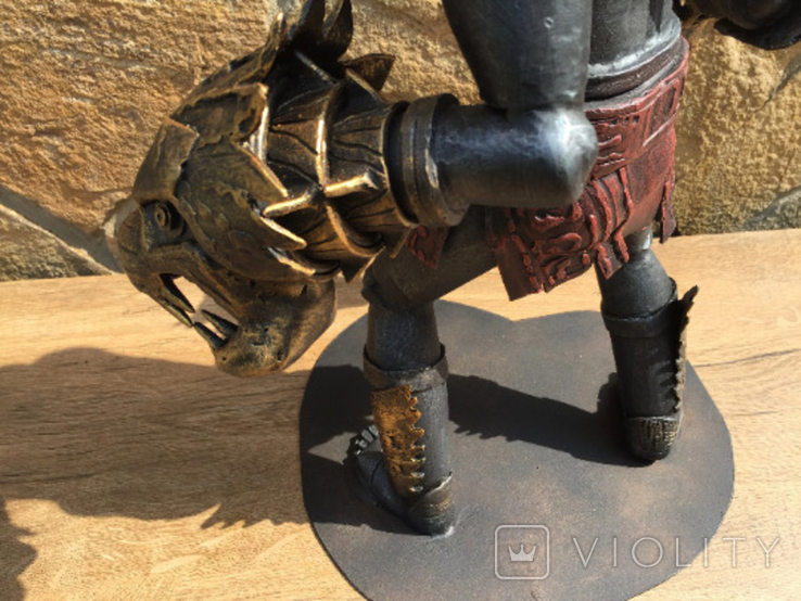 Kratos sculpture, video game, gift for gamer, photo number 8