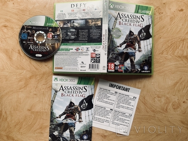 Игра для Xbox 360 / XBOX / Assassin's Creed 4 Black Flag / Один диск Multiplayer