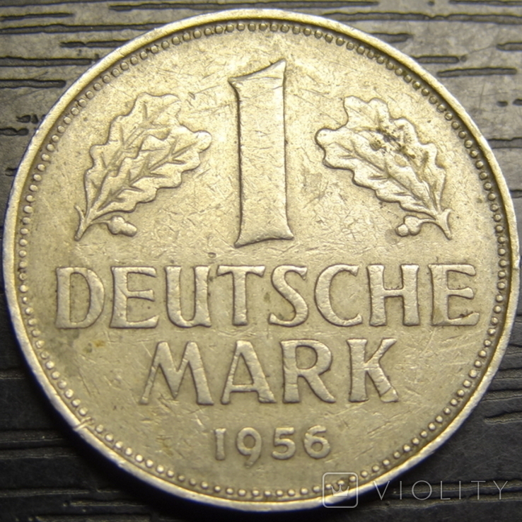 1 mark of Germany 1956 G, photo number 2