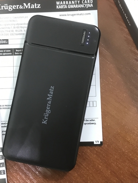 Повербанк Power bank KrugerMatz 10000 mAh Li-pol Польща, фото №3