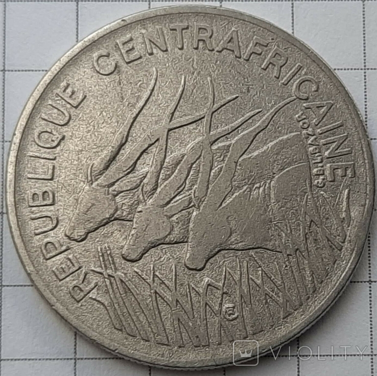 ЦАР 100 франков, 1976, фото №2