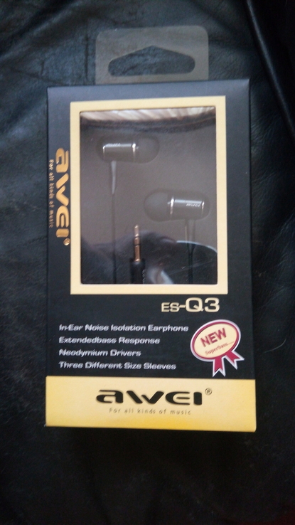 Навушники Awei ES-Q3, numer zdjęcia 4