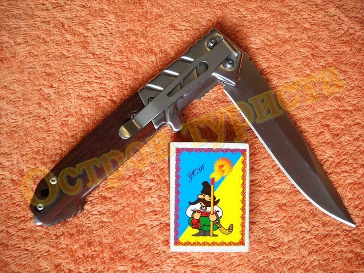 Нож складной полуавтоматический Browning FA58 бита клипса 22.5см, numer zdjęcia 7