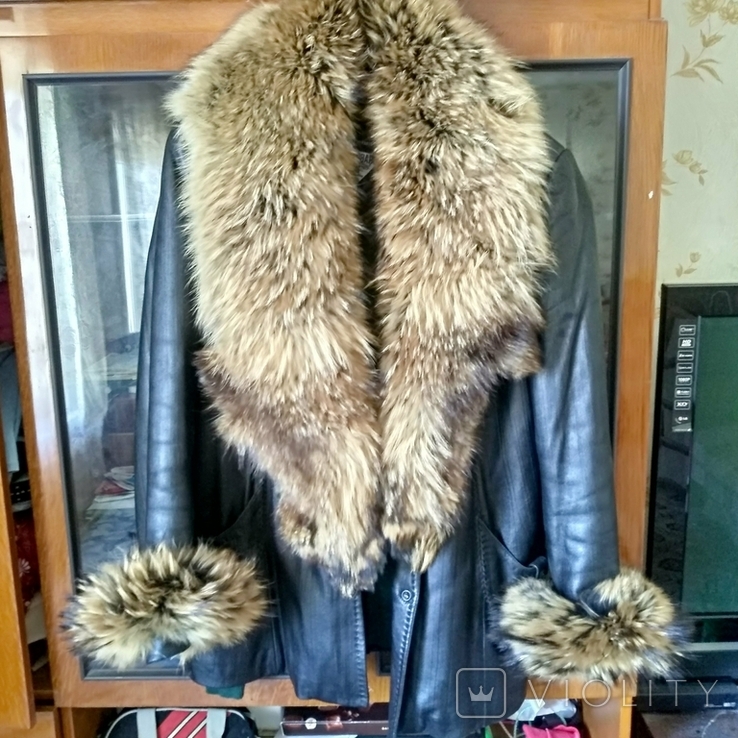 Куртка кожанная женская, фото №2