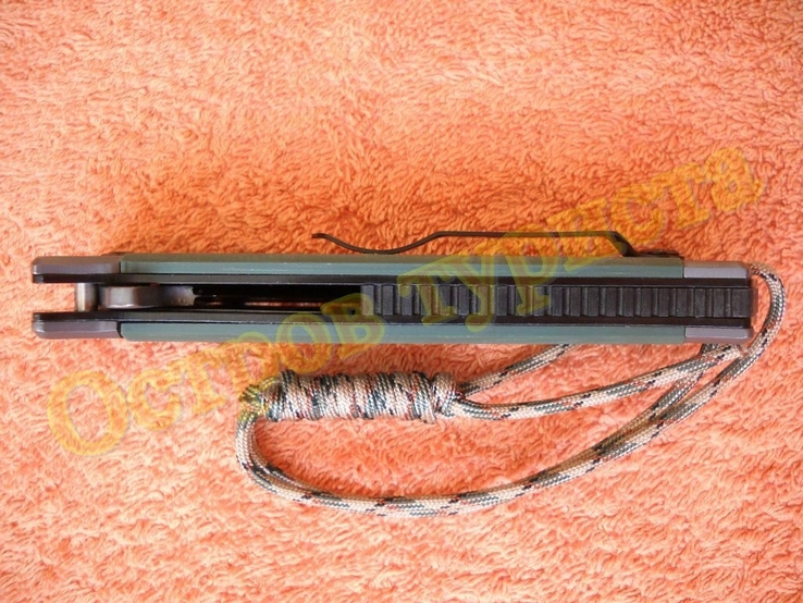 Тактический складной нож Browning 364g с клипсой и темляком стелобоем, photo number 13