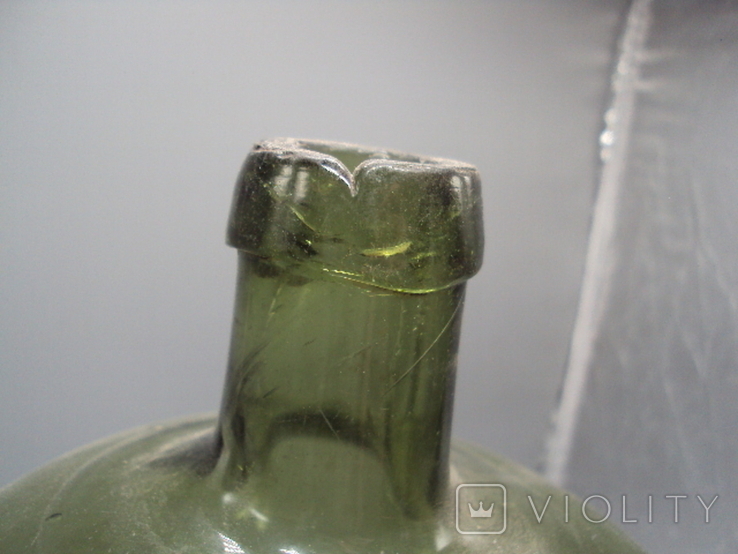 Велика зелена пляшка G. Eivin butel висота 40 см, діаметр 15 см, фото №4