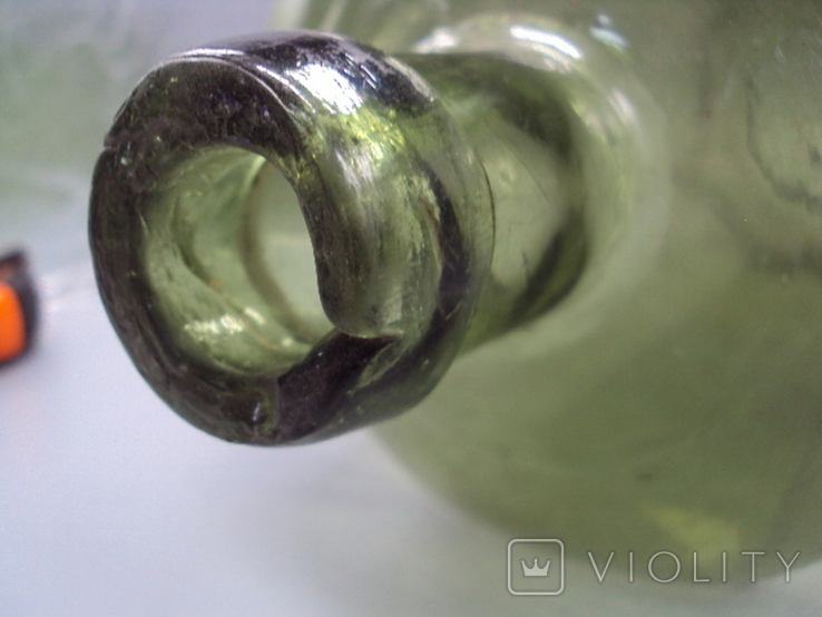 Велика зелена пляшка G. Eivin butel висота 40 см, діаметр 15 см, фото №8
