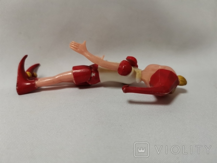 Іграшка СРСР Піноккіо колючий пластик 15 см на гумках, фото №3
