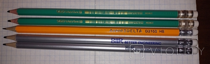  Карандаш новый : BIC , BIIR , AxentEdelta