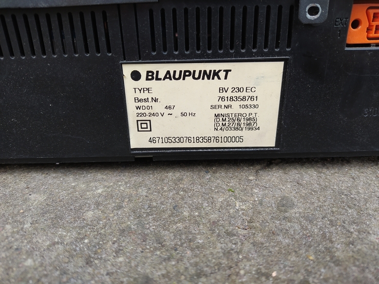 Відеомагнітофон Blaupunkt BV230 не дорого., numer zdjęcia 3