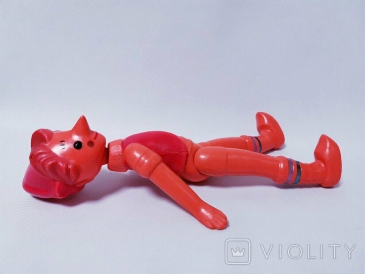 Іграшкова лялька СРСР целулоїдна на гумках Буратіно 27 см, фото №5
