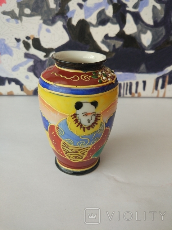 Японская антикварная вазочка, фото №7