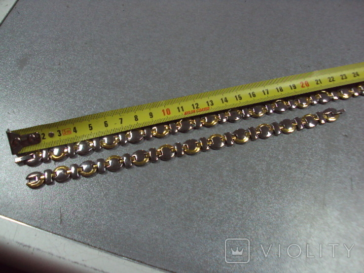 Набір біжутерії, ланцюжок і браслет Левир, довжина кольє 44,4 см і браслет 21 см, фото №11