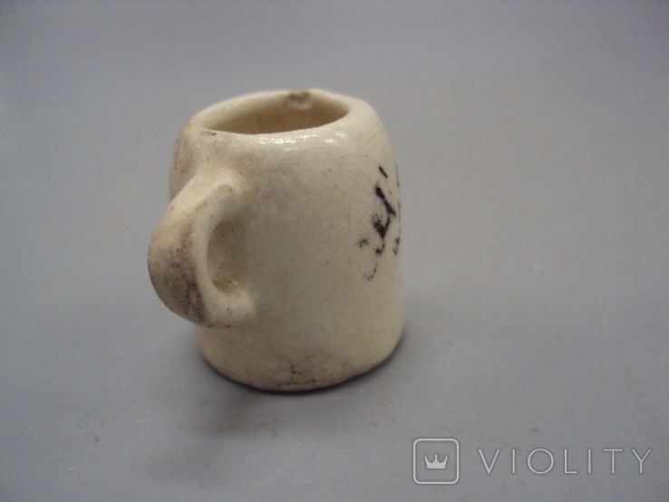 Figure ceramics miniature Germany mug beer glass Grink Grink Bruderlein trink, photo number 7