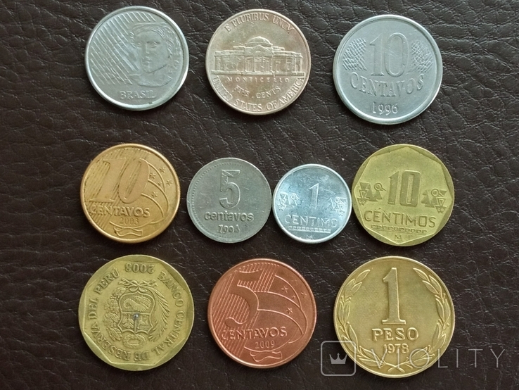 Монети країн Америки 10 шт., фото №3
