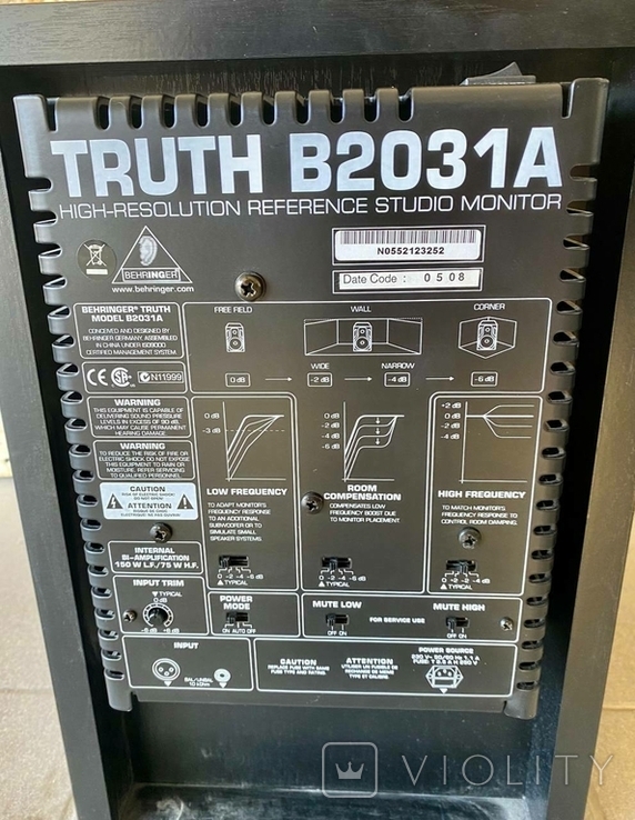Behringer Truth B2031A акустическая система с сертификатом 2 шт, фото №5