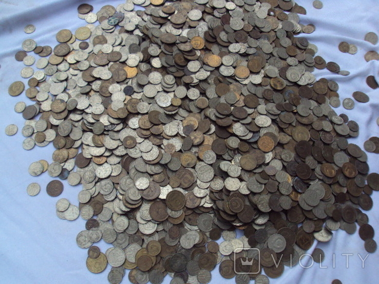 Монеты СССР и россии лот вес 38,2 кг №1