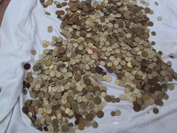 Монеты СССР и россии лот вес 36,5 кг №2