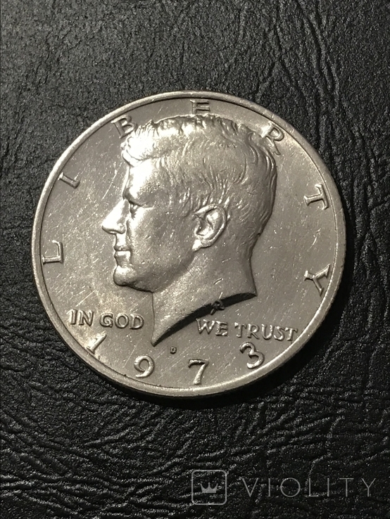 50 центов США 1973 D, фото №2