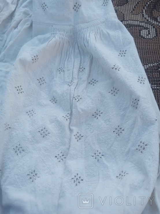 Сорочка полотняна з вирізуванням, фото №10