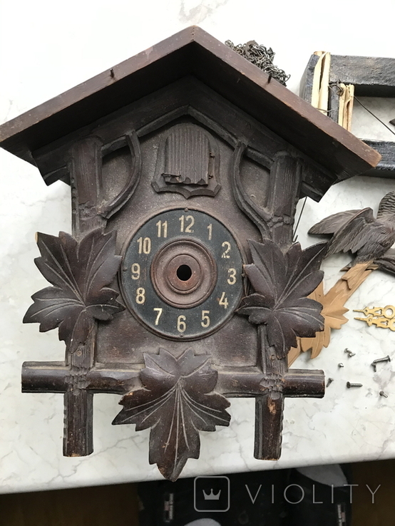 Деревянный корпус от часов ,кукушка., фото №2