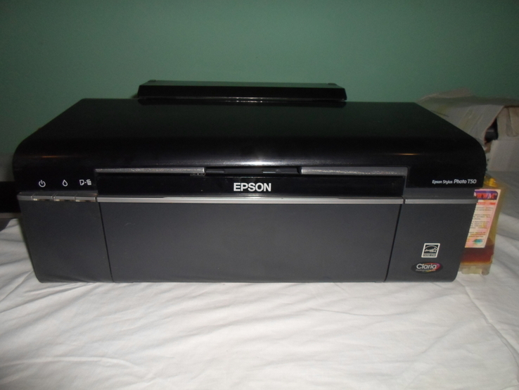 Фотопринтер цветной струйный Epson Stylus Photo T50 с СНПЧ, печать CD/DVD, фото №3