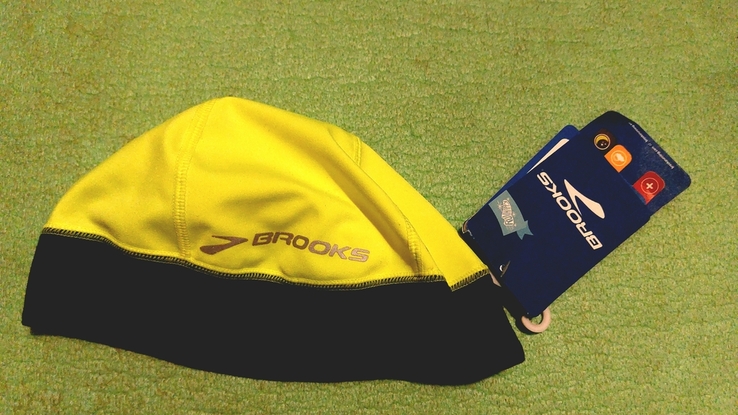 Неоновий жовто-чорний капелюх для бігу NWT Brooks, photo number 5