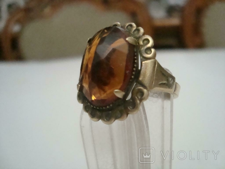 Pierścień vintage pierścień mosiężny nr 183, numer zdjęcia 6